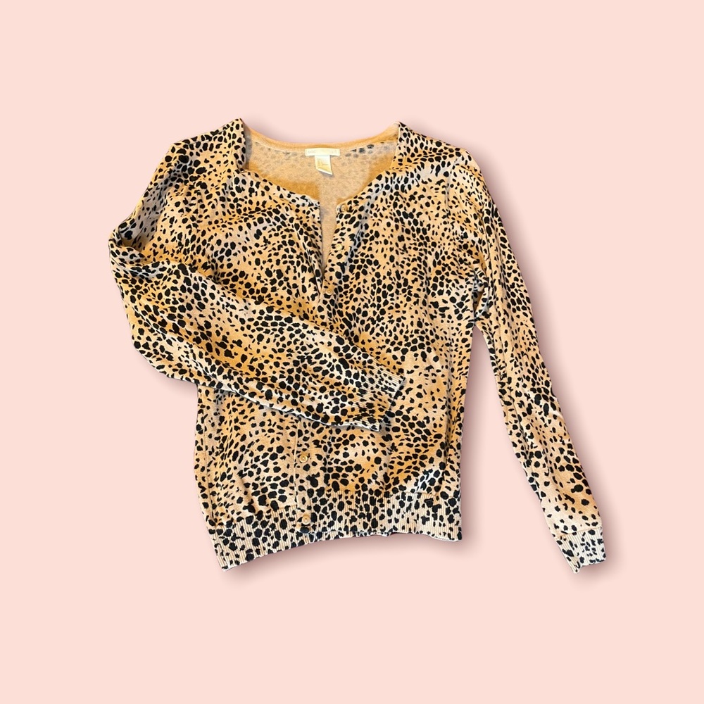 Leopard Print Cardigan
